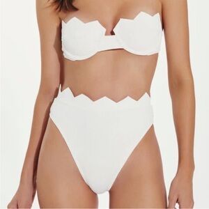 NWT VIX Swimwear White Imani Bikini Set